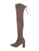 Stuart Weitzman Suede Lace-Up Boots