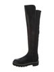 Stuart Weitzman Leather Beaded Accents Boots