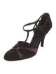 Stuart Weitzman Suede T-Strap Pumps