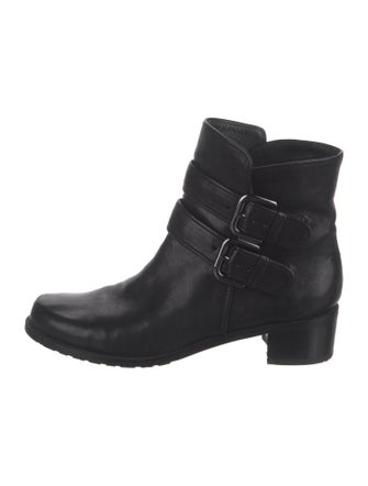 Stuart Weitzman Leather Moto Boots