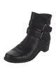 Stuart Weitzman Leather Moto Boots