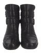 Stuart Weitzman Leather Moto Boots