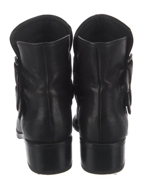 Stuart Weitzman Leather Moto Boots