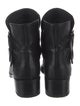 Stuart Weitzman Leather Moto Boots