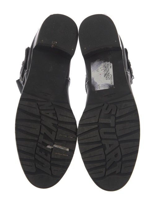 Stuart Weitzman Leather Moto Boots