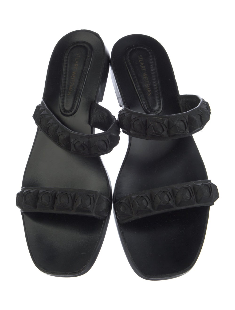 Stuart Weitzman Rubber Slides Black - image 3
