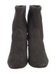 Stuart Weitzman Suede Studded Accents Sock Boots