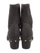 Stuart Weitzman Suede Studded Accents Sock Boots
