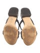 Stuart Weitzman Leather Braided Accents Slides