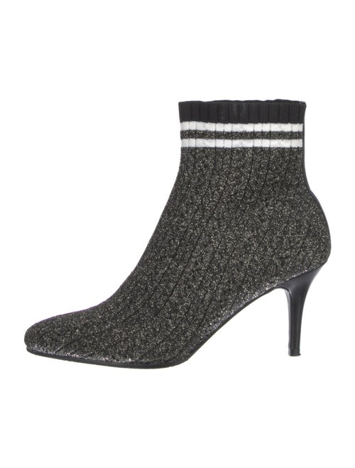 Stuart Weitzman Glitter Striped Sock Boots