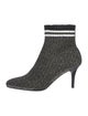 Stuart Weitzman Glitter Striped Sock Boots
