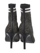 Stuart Weitzman Glitter Striped Sock Boots