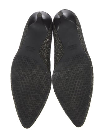 Stuart Weitzman Glitter Striped Sock Boots