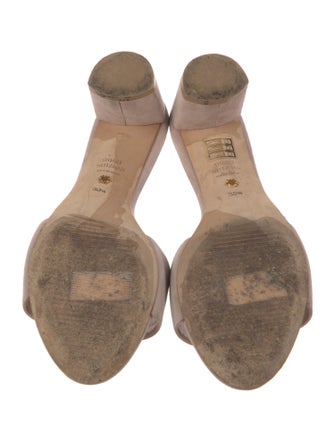 Stuart Weitzman Suede Slides