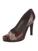 Stuart Weitzman Leather Animal Print Pumps