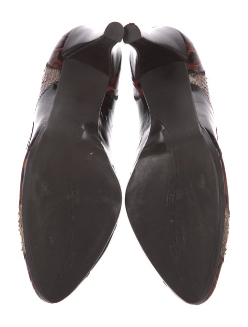 Stuart Weitzman Leather Animal Print Pumps