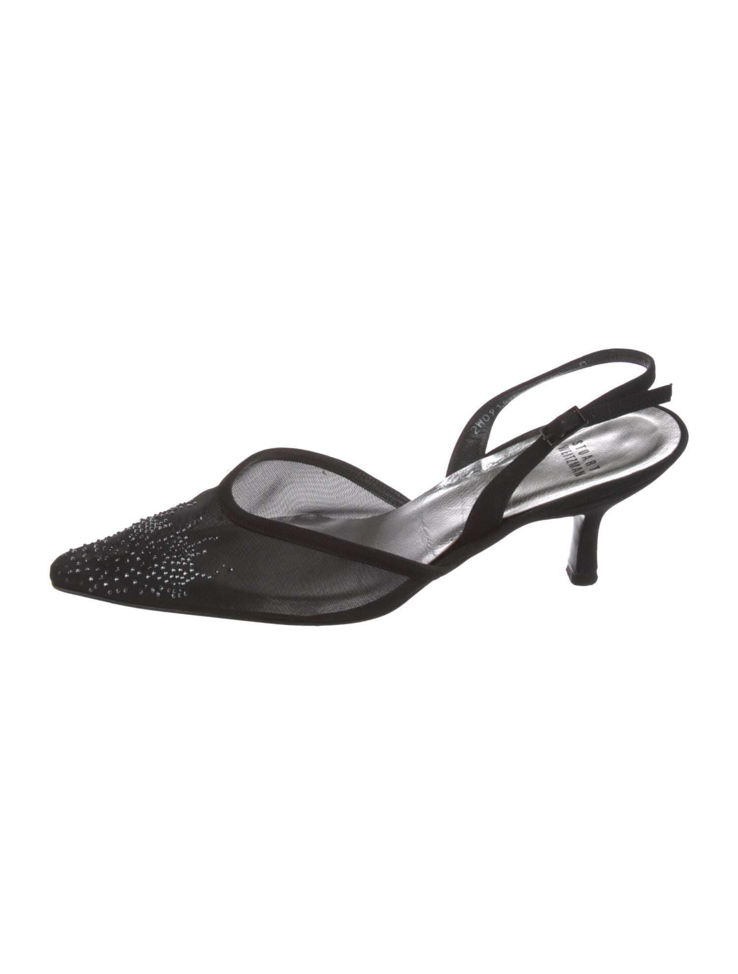 Stuart Weitzman Satin Slingback Pumps