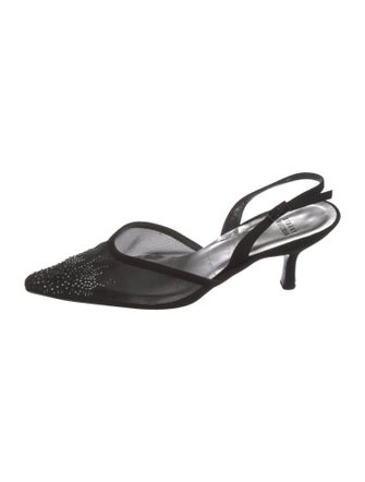 Stuart Weitzman Satin Slingback Pumps