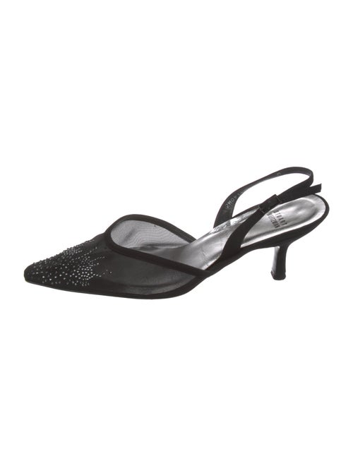 Stuart Weitzman Satin Slingback Pumps