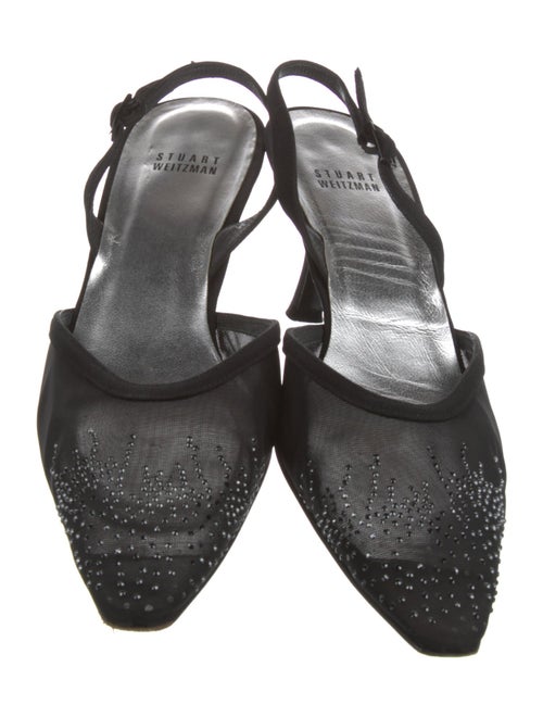 Stuart Weitzman Satin Slingback Pumps