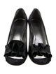 Stuart Weitzman Satin Ruffle Embellishment Pumps