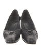 Stuart Weitzman Leather Bow Accents Pumps