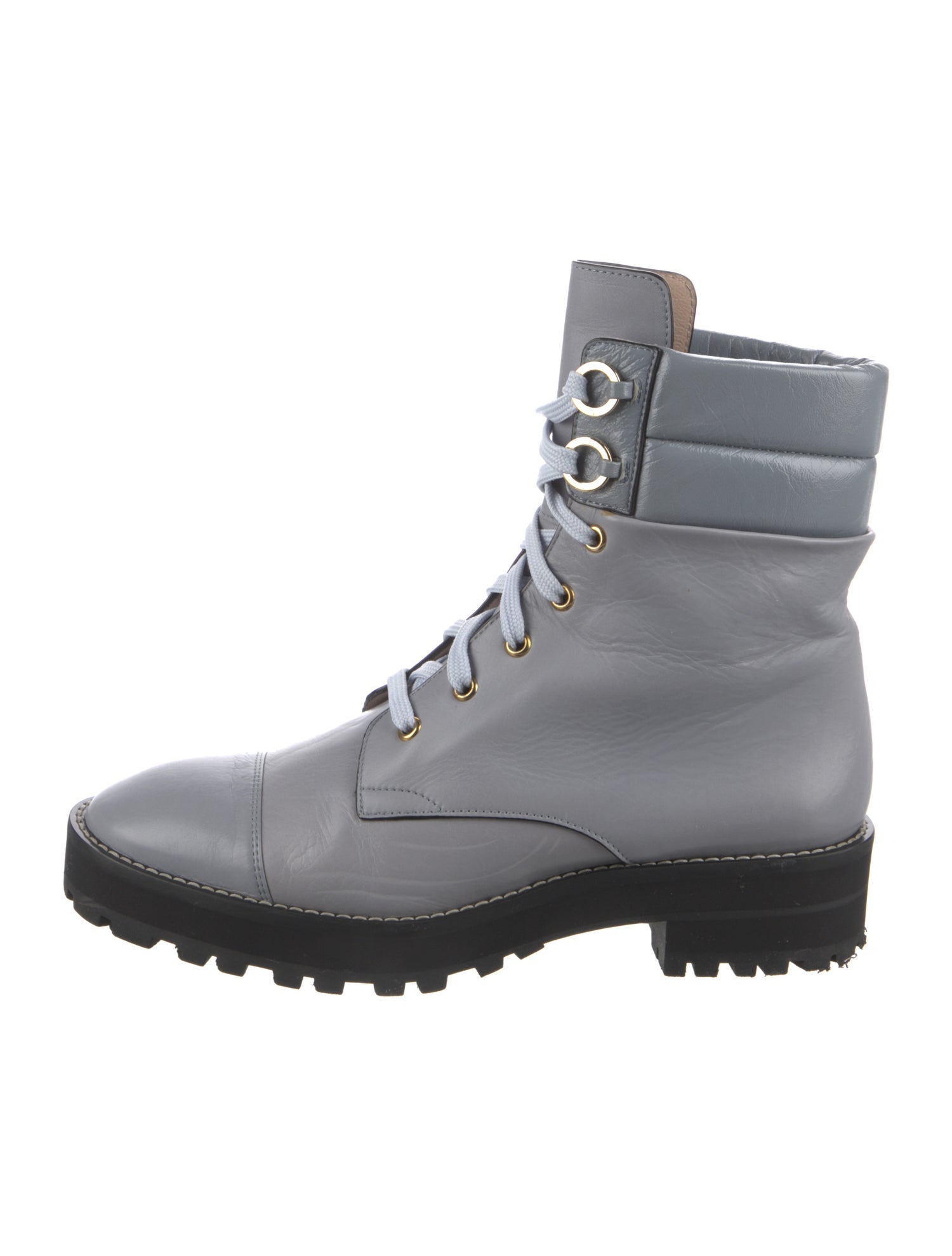 Stuart Weitzman Leather Combat Boots