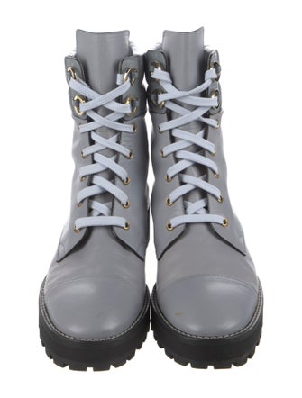 Stuart Weitzman Leather Combat Boots