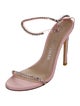 Stuart Weitzman PVC Crystal Embellishments Sandals