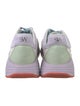 Stuart Weitzman Leather Colorblock Pattern Sneakers