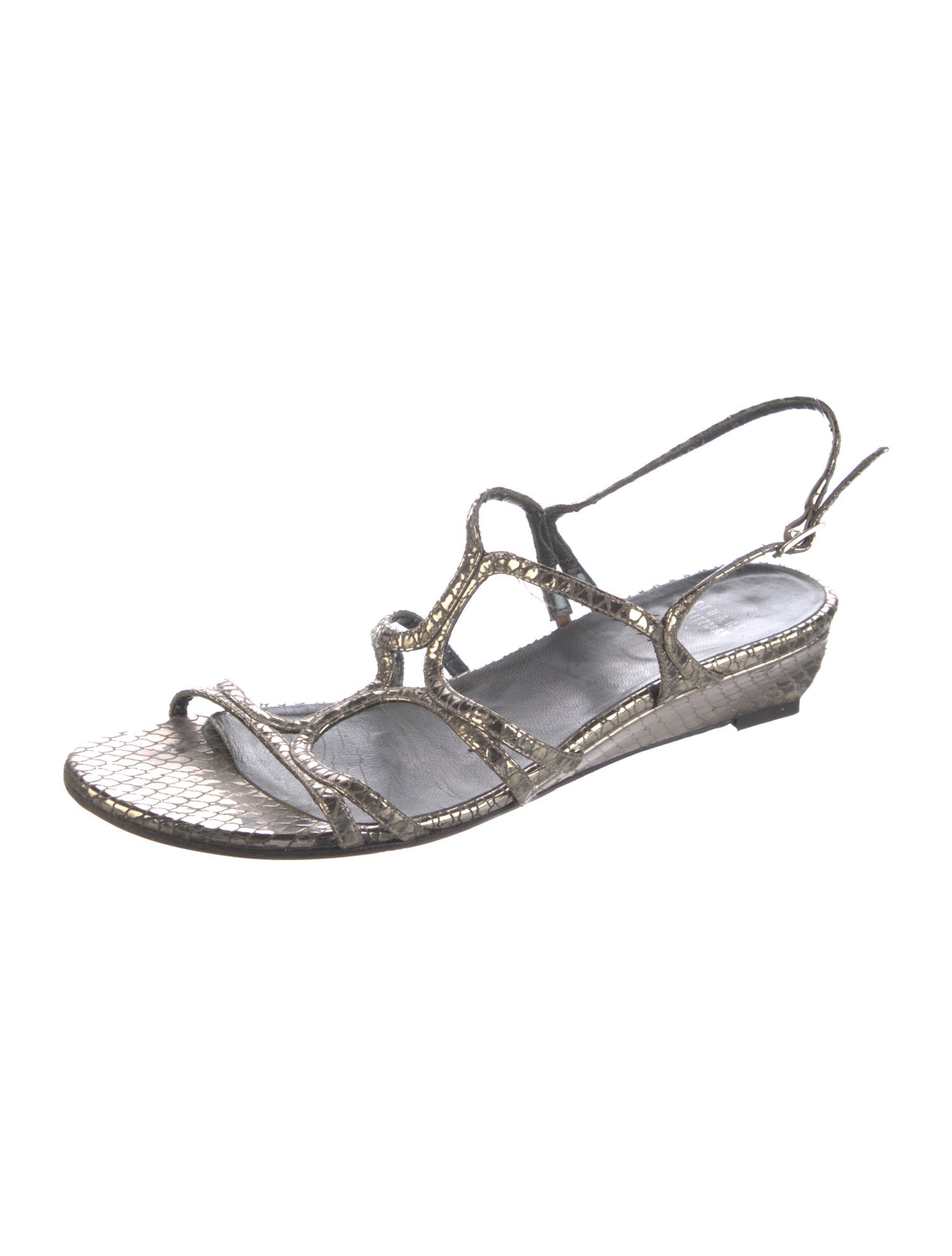 Stuart Weitzman Leather Slingback Sandals
