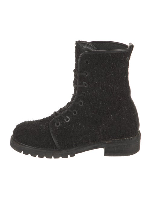 Stuart Weitzman Glitter Accents Combat Boots