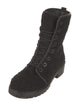 Stuart Weitzman Glitter Accents Combat Boots
