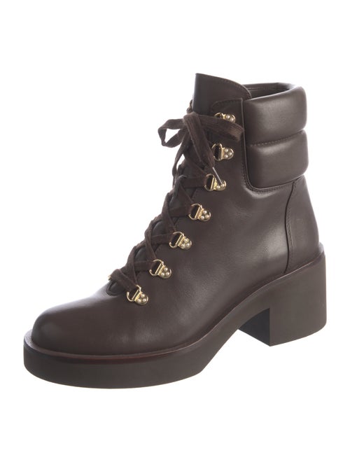 Stuart Weitzman Leather Combat Boots