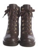 Stuart Weitzman Leather Combat Boots