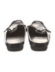 Stuart Weitzman Patent Leather Crystal Embellishments Mules