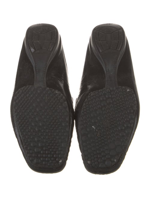 Stuart Weitzman Patent Leather Crystal Embellishments Mules