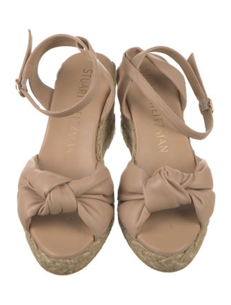 Stuart Weitzman Leather Espadrilles