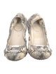 Stuart Weitzman Leather Animal Print Ballet Flats