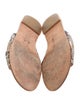 Stuart Weitzman Leather Animal Print Slides