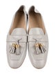 Stuart Weitzman Leather Tassel Accents Loafers