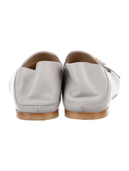 Stuart Weitzman Leather Tassel Accents Loafers