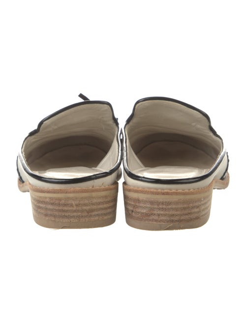 Stuart Weitzman Leather Tassel Accents Mules