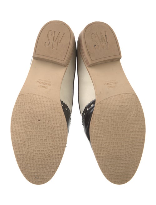 Stuart Weitzman Leather Tassel Accents Mules