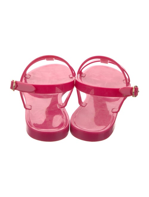 Stuart Weitzman Rubber T-Strap Sandals