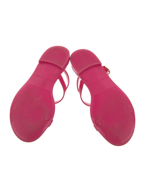 Stuart Weitzman Rubber T-Strap Sandals