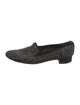 Stuart Weitzman Suede Crystal Embellishments Loafers