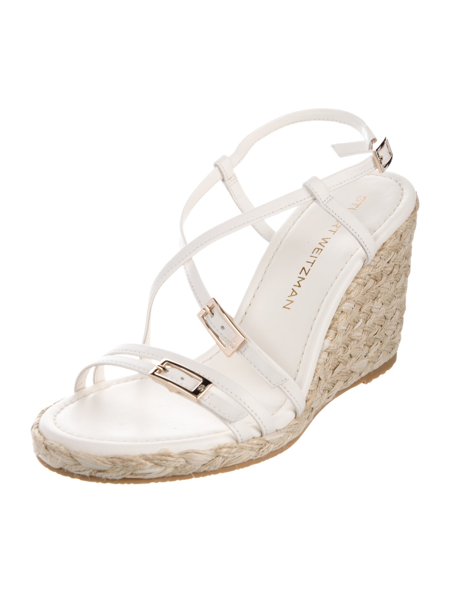 Stuart Weitzman Leather Espadrilles