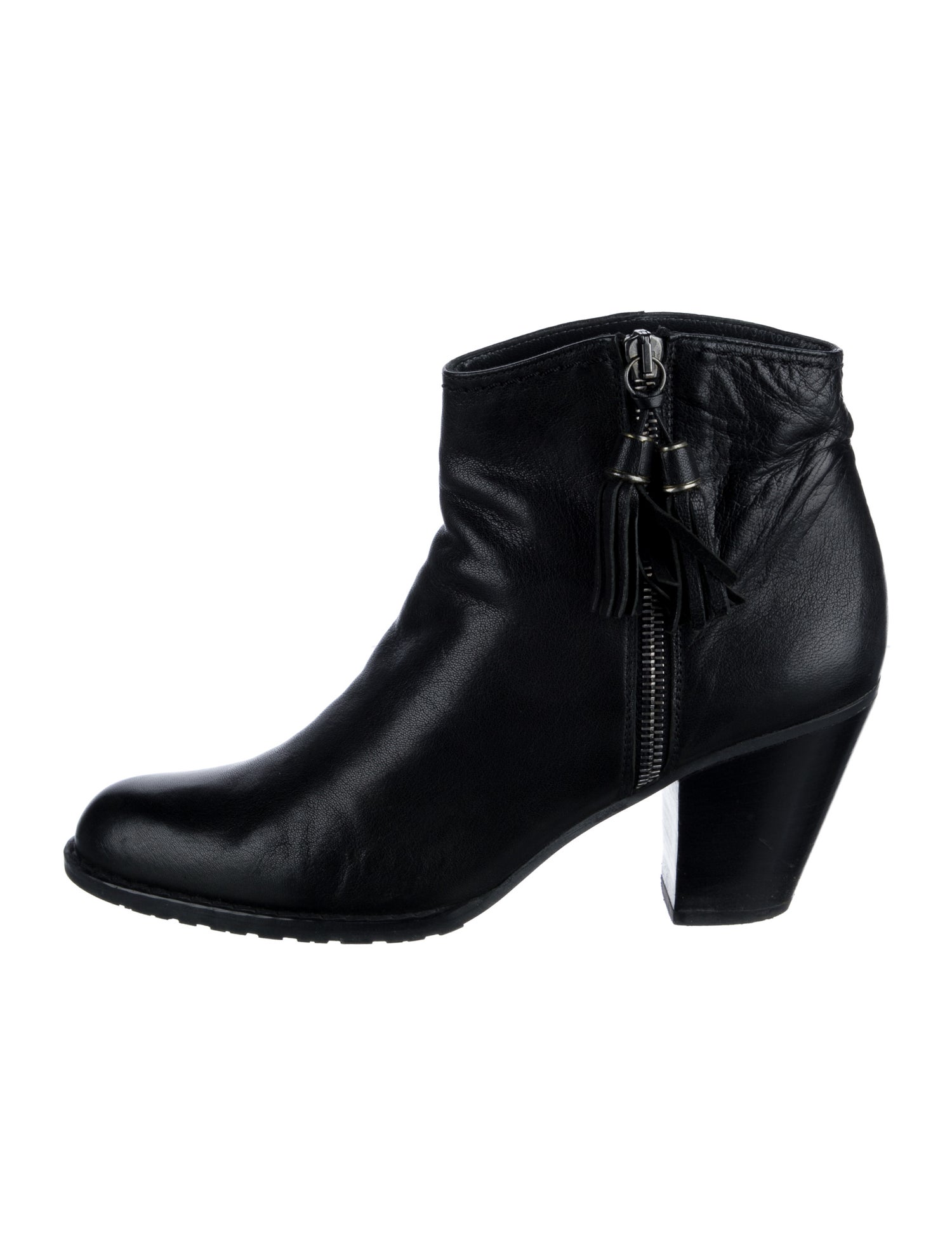 Stuart Weitzman Leather Tassel Accents Boots