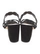 Stuart Weitzman Suede Braided Accents Slides